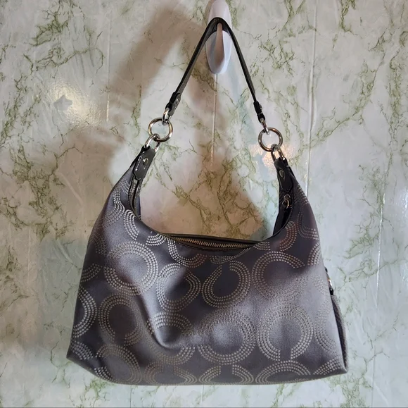 Vintage Coach Patent Trim Handbag - Picture 7 of 16